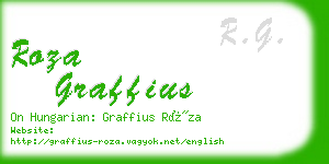 roza graffius business card